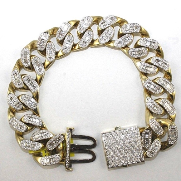 Fake Diamond Cuban Link Chain Flash 